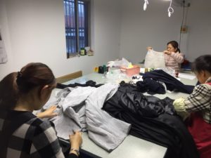 中国縫製工場画像